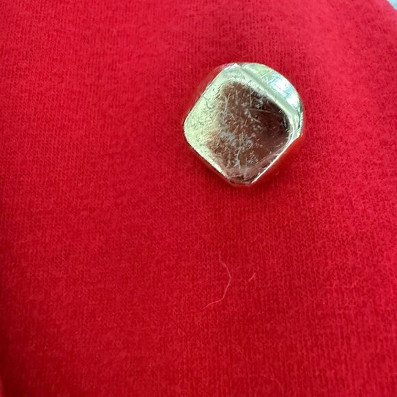 Vintage 60s Count Romi Double Breasted Red Gold Button Coat S - Picture 10 of 11